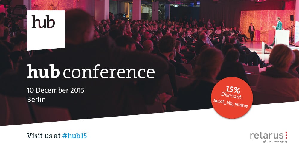 "plug into the digital future": Retarus offizieller Partner der hub conference