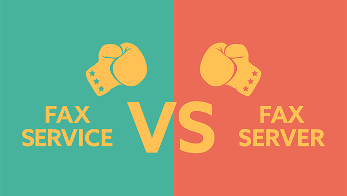 Infografik: Fax Service vs. Fax Server