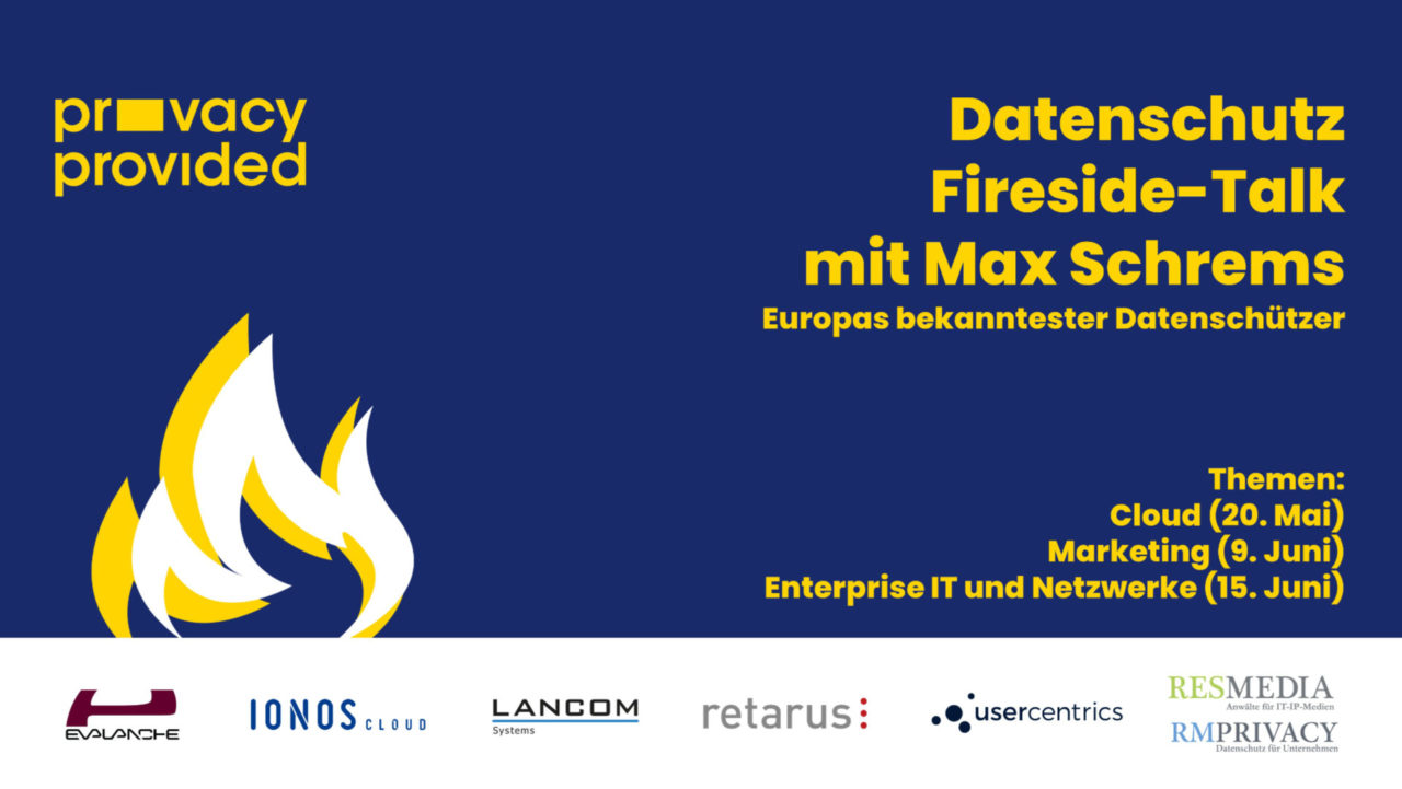 Privacy Provided Fireside-Talks mit Max Schrems