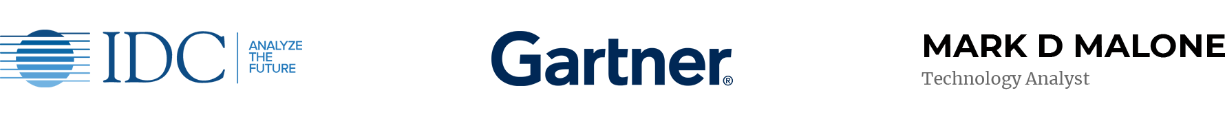 Ranked by leading analysts: IDC, Gartner & Mark D Malone